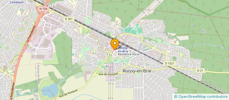 localisation de l'entreprise RECREA PLAINE à ROISSY-EN-BRIE