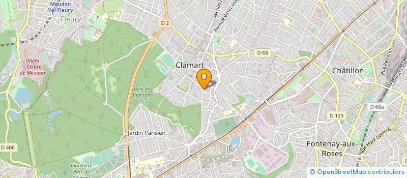localisation de l'entreprise RECREA'SOIE à CLAMART