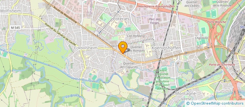localisation de l'entreprise RECREA'STYL à STRASBOURG