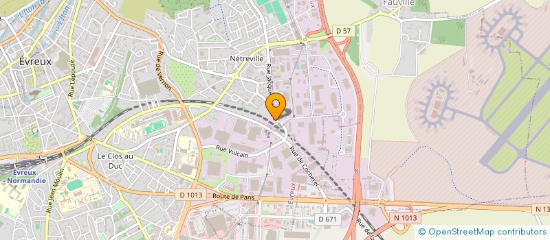 localisation de l'entreprise RECREA-TIF à EVREUX