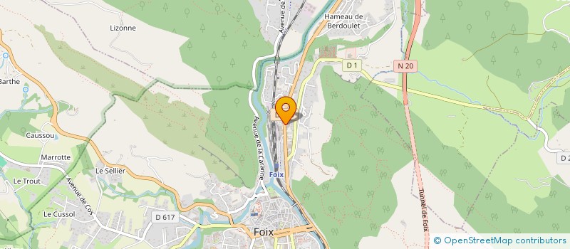 localisation de l'entreprise RECREATION BEAUTE à FOIX