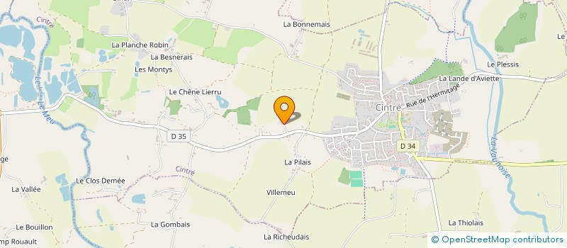 localisation de l'entreprise RECREE A DANSER à CINTRE
