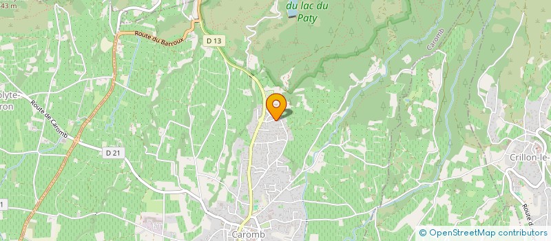 localisation de l'entreprise RECROSIO  CAROMB