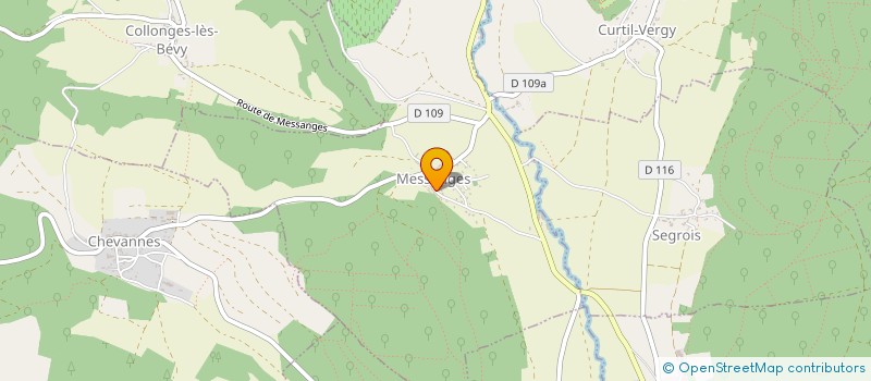 localisation de l'entreprise RECRUE DES SENS  MESSANGES