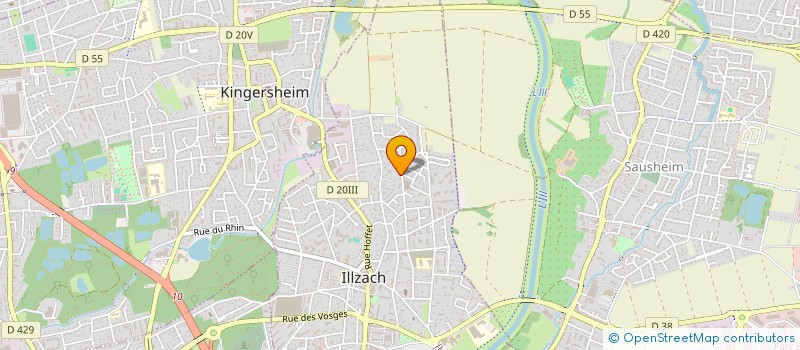 localisation de l'entreprise RECRUT-VET  ILLZACH