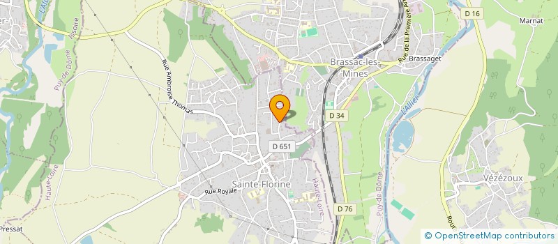 localisation de l'entreprise RECRUTEMENT BY S.  SAINTE-FLORINE