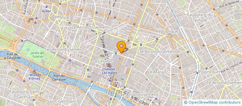 localisation de l'entreprise RECRUTEMENT SERVICES à PARIS