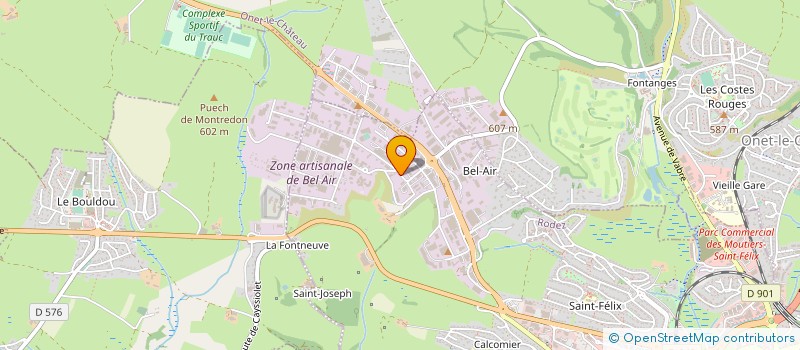 localisation de l'entreprise RECTIF AVEYRON à RODEZ