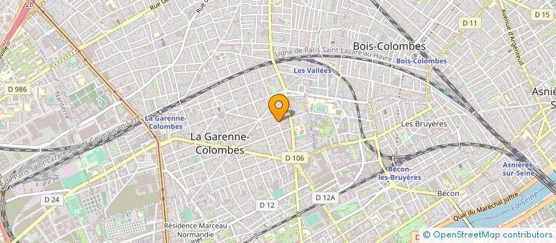 localisation de l'entreprise RECTIFICATION HENRI PERSIN  LA GARENNE-COLOMBES