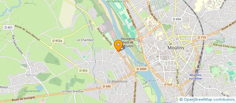 localisation de l'entreprise RECTIFICATION MECANIQUE GENERALE GRIFFET à MOULINS