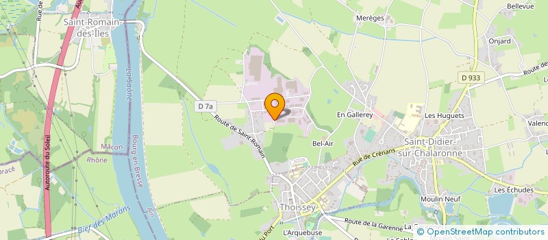 localisation de l'entreprise RECTIFICATION SERTHELON à SAINT-DIDIER-SUR-CHALARONNE