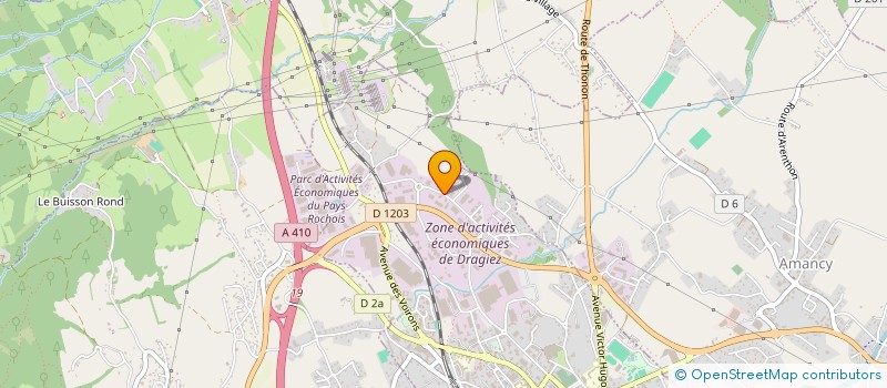 localisation de l'entreprise RECTO VERSO à LA ROCHE-SUR-FORON