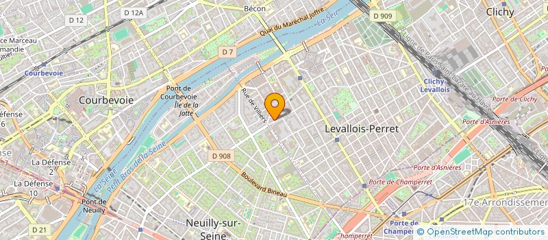 localisation de l'entreprise RECTO VERSO à LEVALLOIS-PERRET