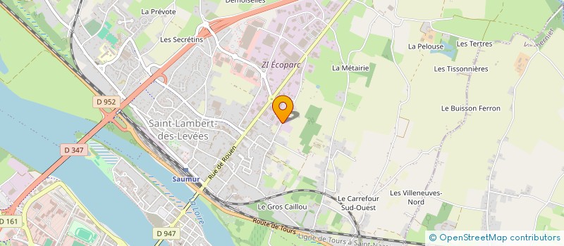 localisation de l'entreprise RECTO VERSO à SAUMUR