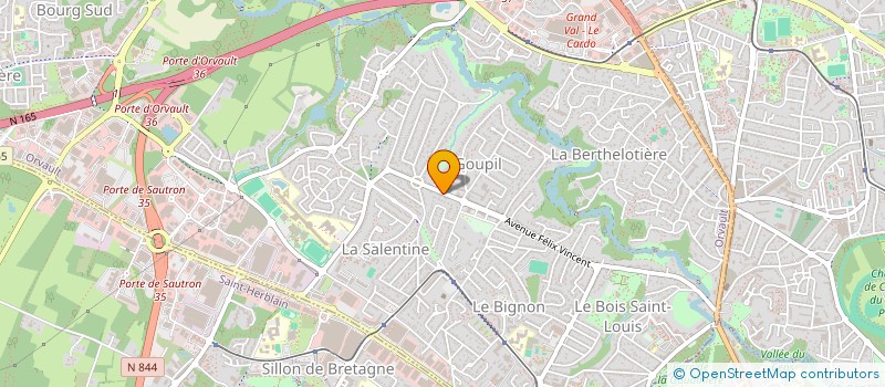 localisation de l'entreprise RECTO-VERSO à ORVAULT