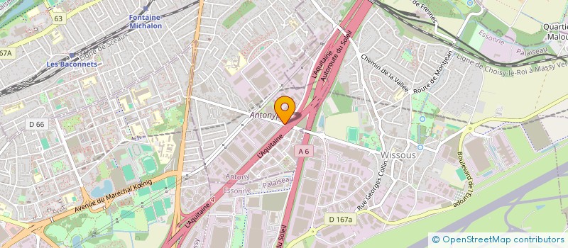 localisation de l'entreprise RECTO VERSO IMPRESSIONS à ANTONY