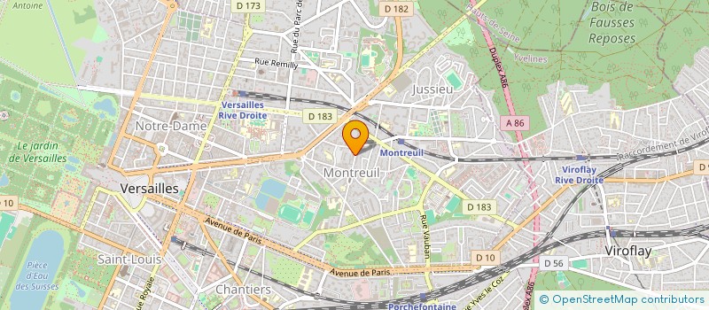 localisation de l'entreprise RECTORAT DE L'ACADEMIE DE VERSAILLES à VERSAILLES