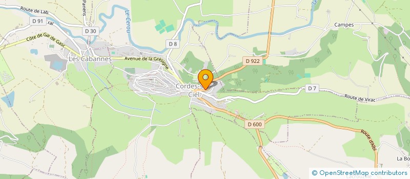 localisation de l'entreprise RECTOVERSO à CORDES-SUR-CIEL