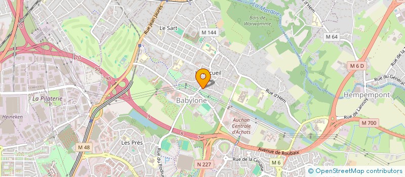 localisation de l'entreprise RECUEIL C&B à VILLENEUVE-D'ASCQ