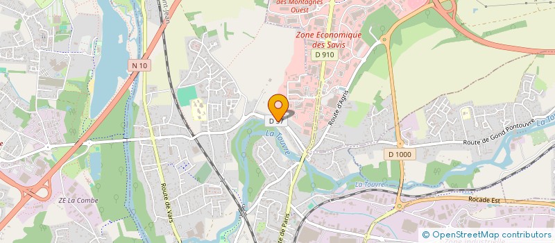 localisation de l'entreprise RECUP 16  GOND-PONTOUVRE