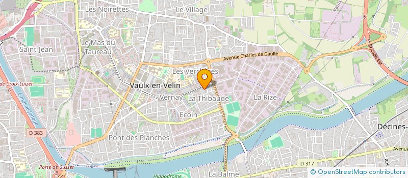 localisation de l'entreprise RECUP'ART à VAULX-EN-VELIN