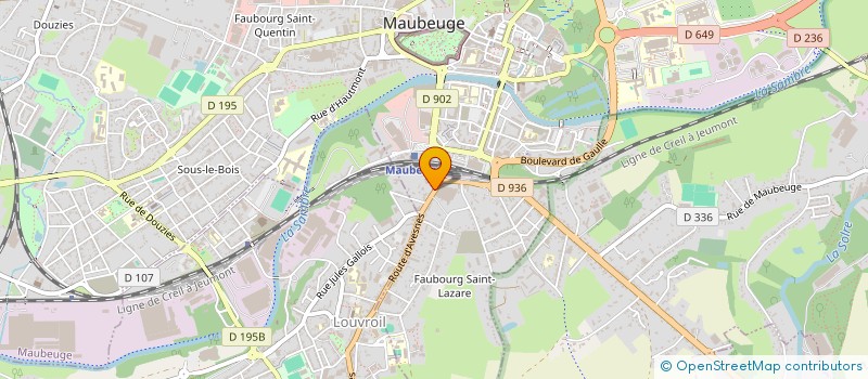 localisation de l'entreprise RECUP AUTO à MAUBEUGE