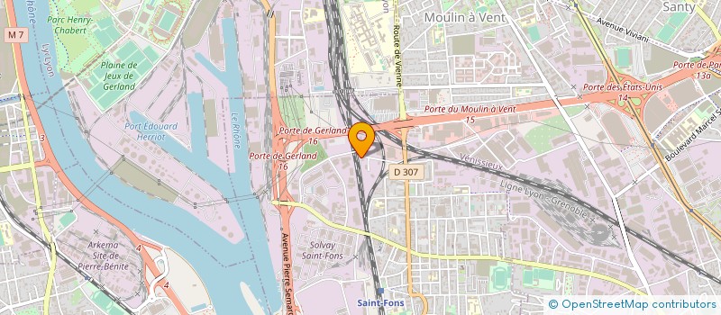 localisation de l'entreprise RECUP'AUTOS SERVICE à SAINT-FONS