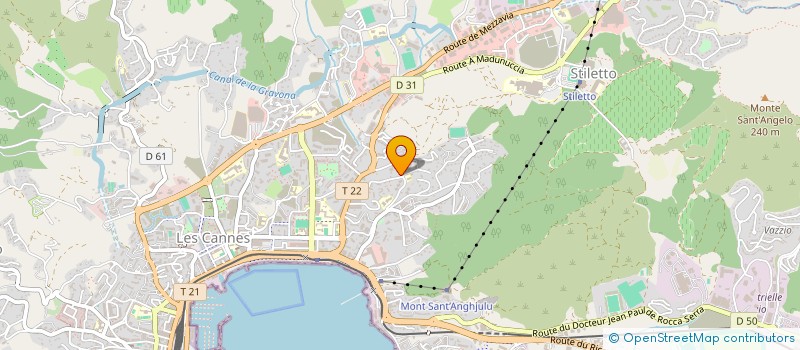 localisation de l'entreprise RECUP&CO'  AJACCIO