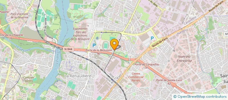 localisation de l'entreprise RECUP'HALVEQUE BEAUJOIRE à NANTES
