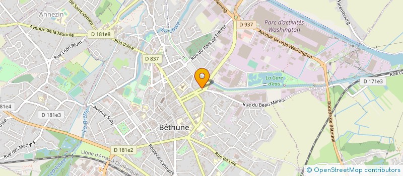 localisation de l'entreprise RECUP MOTO 62 à BETHUNE