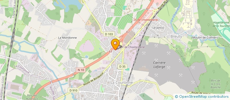 localisation de l'entreprise RECUP'PALETTES à LA COURONNE