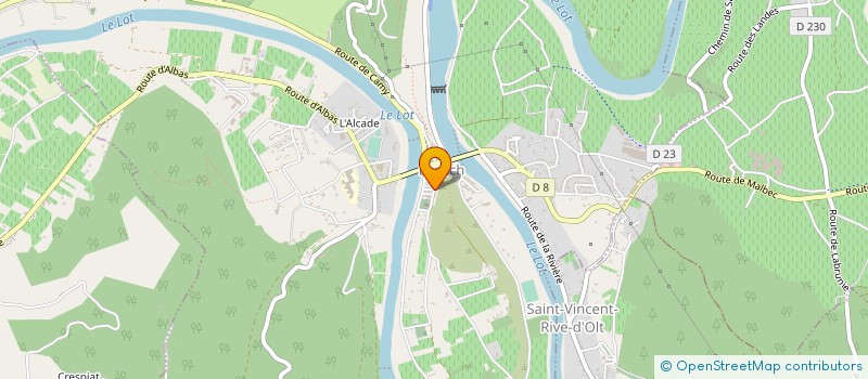 localisation de l'entreprise RECUPER AUTO à LUZECH