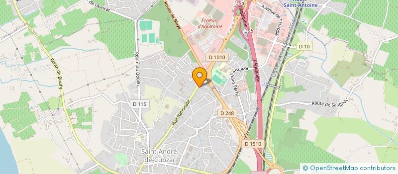 localisation de l'entreprise RECUPER AUTO à SAINT-ANDRE-DE-CUBZAC