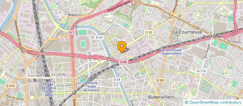 localisation de l'entreprise RECUPERAT INDUST R LAUTARD FIL à AUBERVILLIERS
