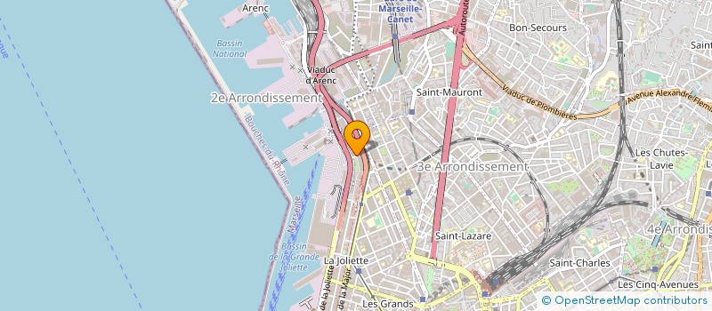 localisation de l'entreprise RECUPERATION CHANTERAC FERS ET METAUX à MARSEILLE 2EME