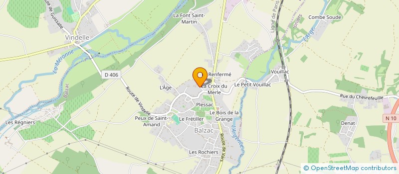 localisation de l'entreprise RECUPERATION JOSEPH SABATIER BALZAC  BALZAC