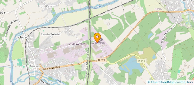 localisation de l'entreprise RECUPERATION JOSEPH SABATIER SAS  NERSAC