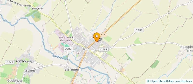 localisation de l'entreprise RECY'BAZ'ART ET CIE à TRUN