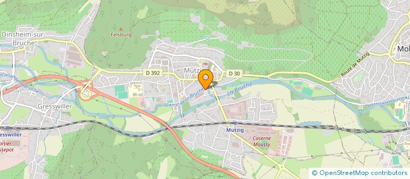 localisation de l'entreprise RECYBRUCHE  MUTZIG