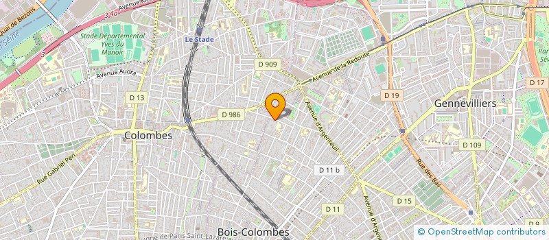 localisation de l'entreprise RECYC'LAB - RECYCLEUR & CREATEUR à BOIS-COLOMBES