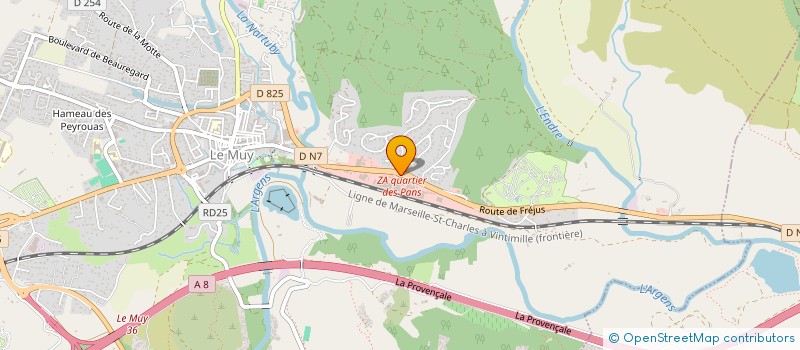 localisation de l'entreprise RECYC'LAV  LE MUY