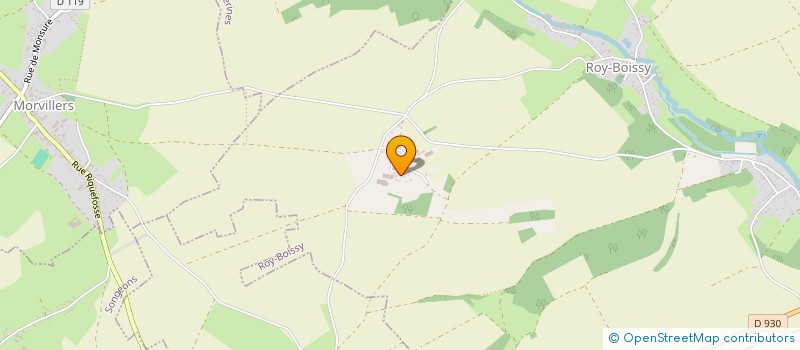 localisation de l'entreprise RECYC MATERIAUX  ROY-BOISSY