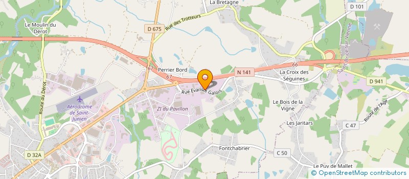 localisation de l'entreprise RECYCL&MAT RECYCLAGE & MATERIAUX à SAINT-JUNIEN
