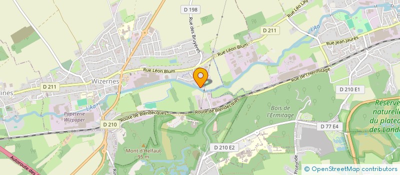 localisation de l'entreprise RECYCLAGE DE WIZERNES  WIZERNES