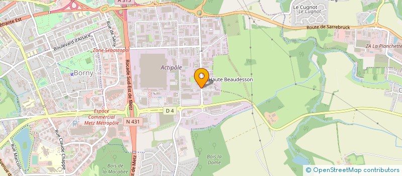 localisation de l'entreprise RECYCLAGE DES MATERIAUX DU BATIMENT  METZ