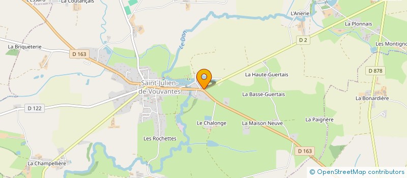 localisation de l'entreprise RECYCLAGE DESIGN & REANIMATEUR D'OBJETS  SAINT-JULIEN-DE-VOUVANTES