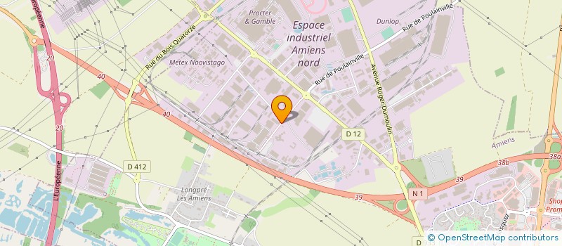 localisation de l'entreprise RECYCLAGE PALETTE  AMIENS