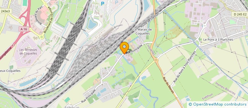 localisation de l'entreprise RECYCLAGE PALETTE EMBALLAGE INDUSTRIEL  FRETHUN