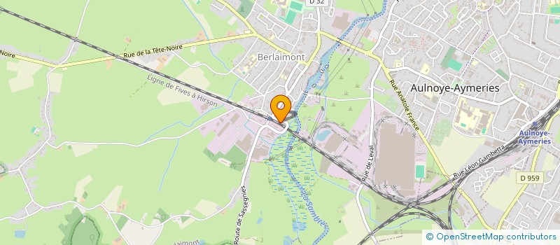 localisation de l'entreprise RECYCLAGE PALETTES MOBILE  BERLAIMONT