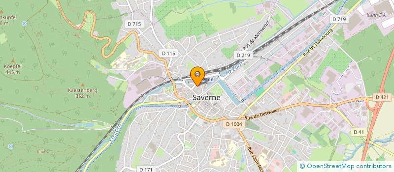 localisation de l'entreprise RECYCLAGE PLASTIQUES DEKURA  SAVERNE